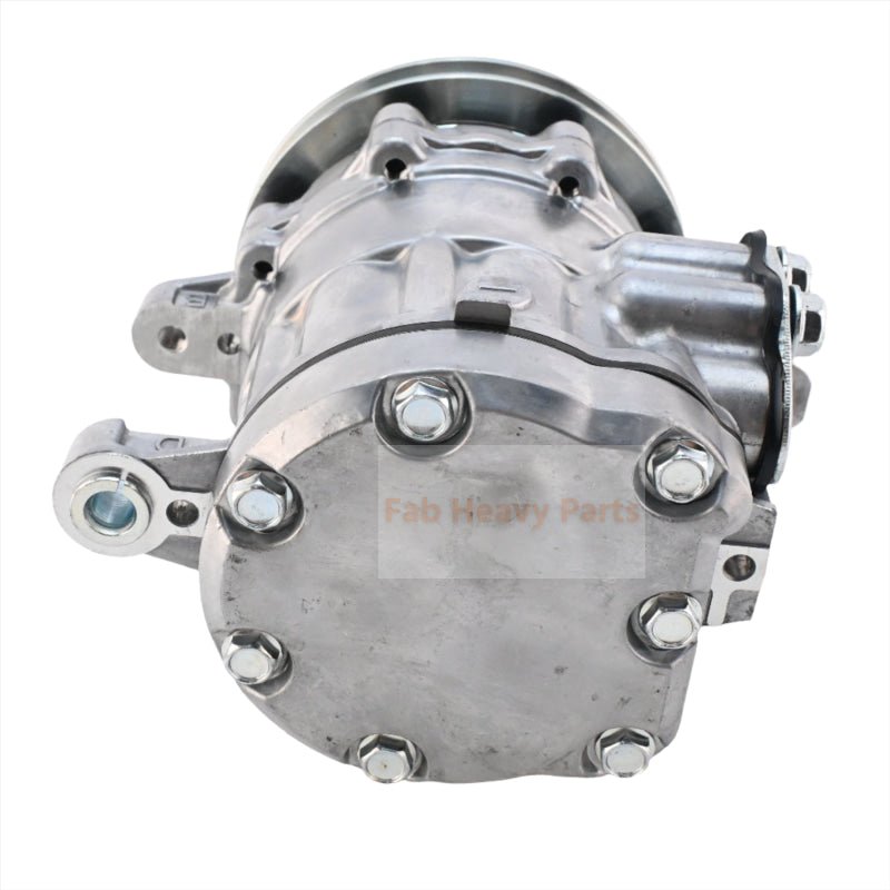 SD7B10 A/C Compressor 4615804 Fits for Hitachi ZX27U - 3 ZX29U - 3 ZX30U - 3 ZX33U - 3 ZX35U - 3 ZX38U - 3 ZX40U - 3 ZX48U - 3 ZX50U - 3 John Deere 35G 35D 27D 50D 50G Excavator - Fab Heavy Parts