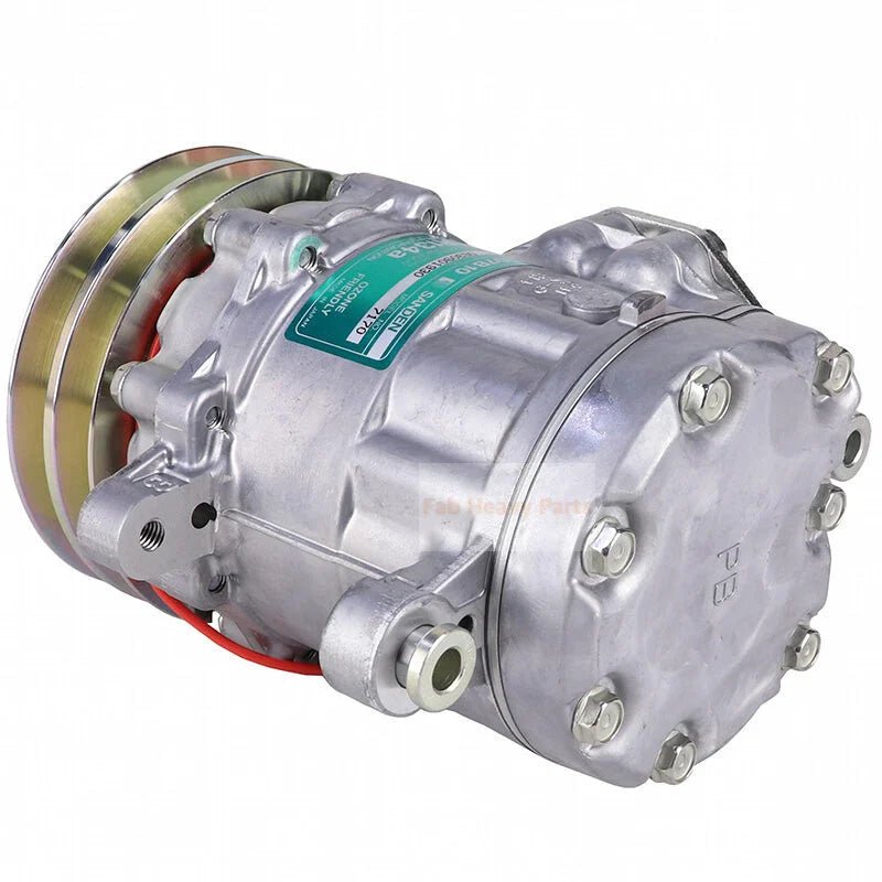 SD7B10 A/C Compressor SD7170 Fits for Massey Ferguson 3315 3325 3330 3340 3350 3355 3425 3455 New Holland 675E 555E LB115 655E 575E Tractor - Fab Heavy Parts