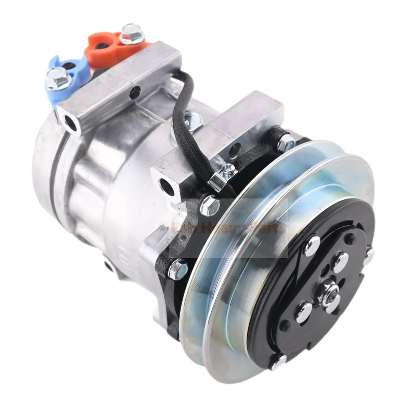 SD7H13 A/C Compressor 4674027 Fits for Hitachi Excavator ZX60USB - 3 ZX60USB - 3F ZX60USBNA - 3 ZX65USB - 3F - Fab Heavy Parts