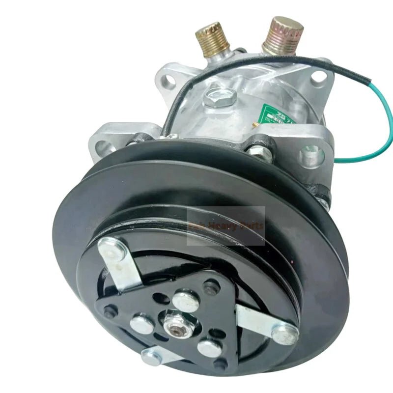 SD7H15 A/C Compressor FF200866 Fits for John Deere 2054 2554 2154D 2454D 2954D 3754D Hitachi ZAXIS210F - 3 ZAXIS240F - 3 ZAXIS290F - 3 ZAXIS370F - 3 ZAXIS200F ZAXIS250F - Fab Heavy Parts