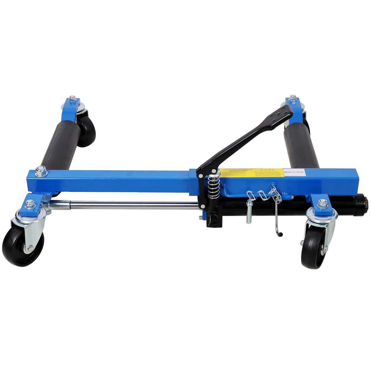 Set of 2 Car Dolly Hydraulic Tire Jack With Foot Pedal Lift 1,500Lbs - Blue - Fab Heavy Parts