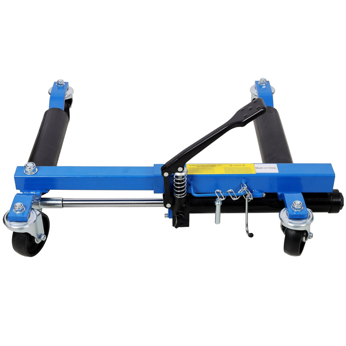 Set of 2 Car Dolly Hydraulic Tire Jack With Foot Pedal Lift 1,500Lbs - Blue - Fab Heavy Parts
