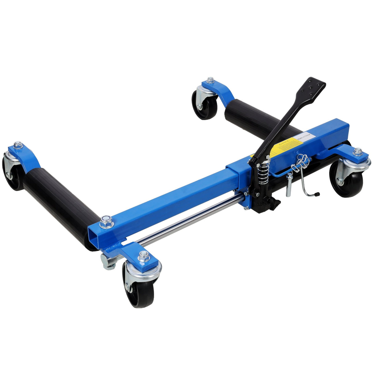 Set of 2 Car Dolly Hydraulic Tire Jack With Foot Pedal Lift 1,500Lbs - Blue - Fab Heavy Parts