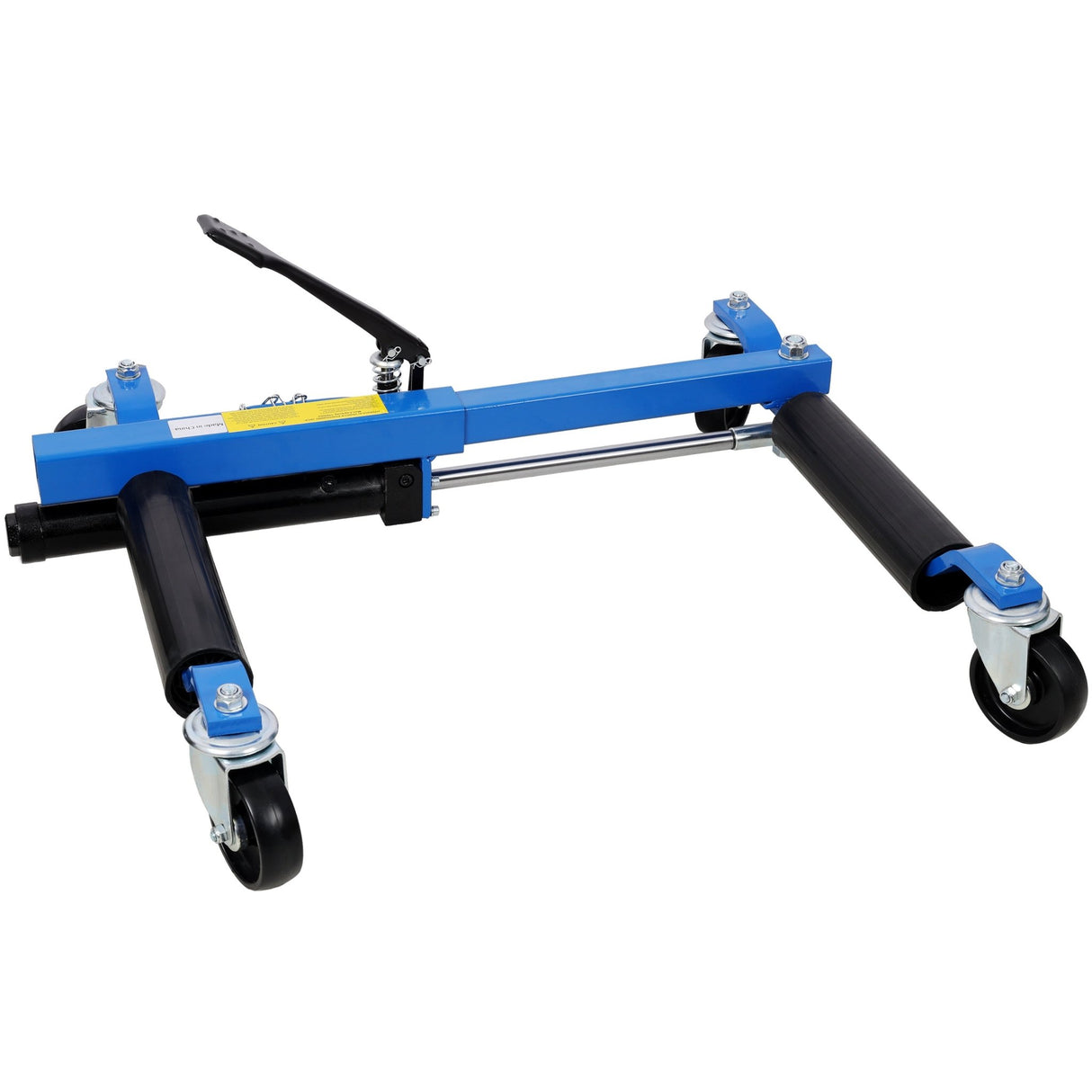 Set of 2 Car Dolly Hydraulic Tire Jack With Foot Pedal Lift 1,500Lbs - Blue - Fab Heavy Parts