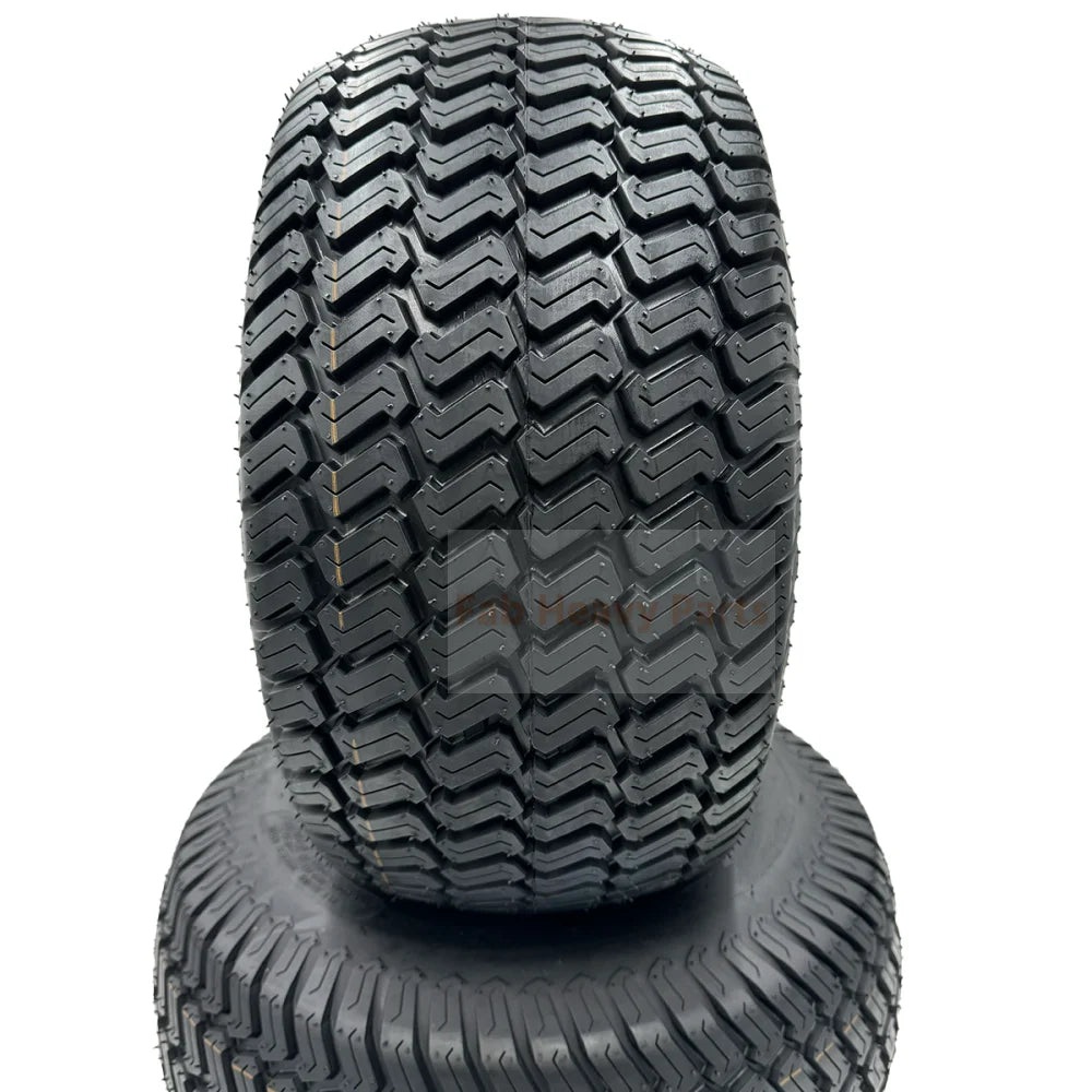Set of 2 Silver Tire 20x10.00 - 8 Lawn Mower Tire and Rim Fits for Husqvarna - Fab Heavy Parts
