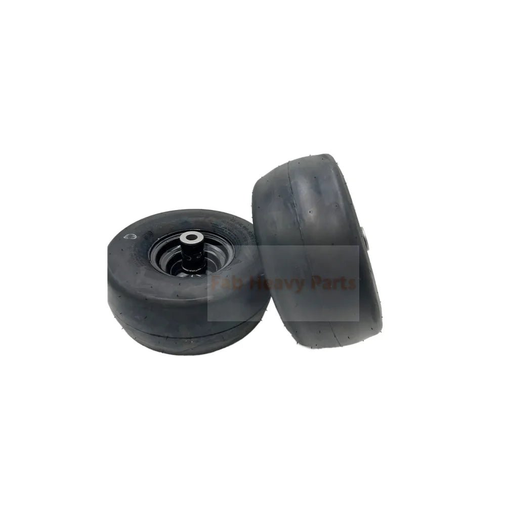 Set of 2 - Tire 12x6.00 - 5 2 Ply Smooth Tire & Wheel Assembly - Fab Heavy Parts