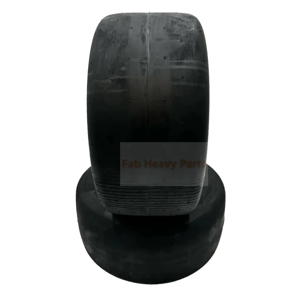 Set of 2 - Tire 13x6.50 - 6 Flat Free 5/8 Axle Wheel Replaces TCA19309 - Fab Heavy Parts