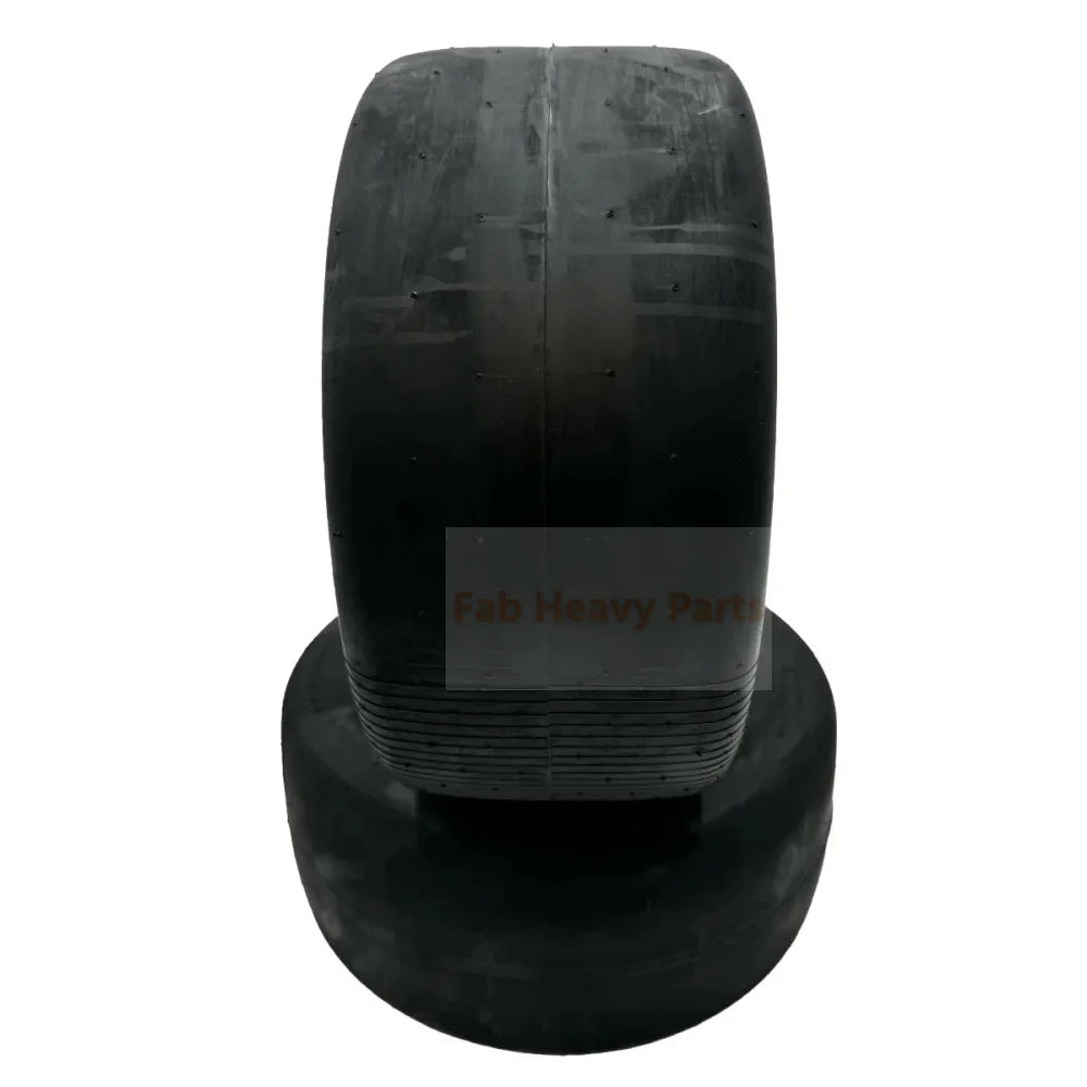 Set of 2 Tire 13x6.50 - 6 Flat Free 5/8 Axle Wheel Replaces TCA19309 - Fab Heavy Parts