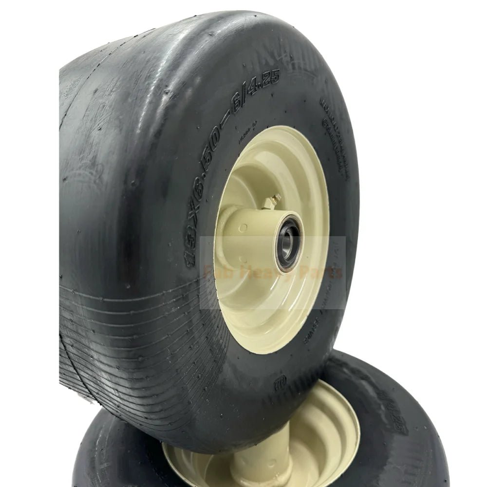 Set of 2 - Tire 13x6.50 - 6 Wheel, 3/4 Axle, Compatible with Grasshopper 483865 - Fab Heavy Parts
