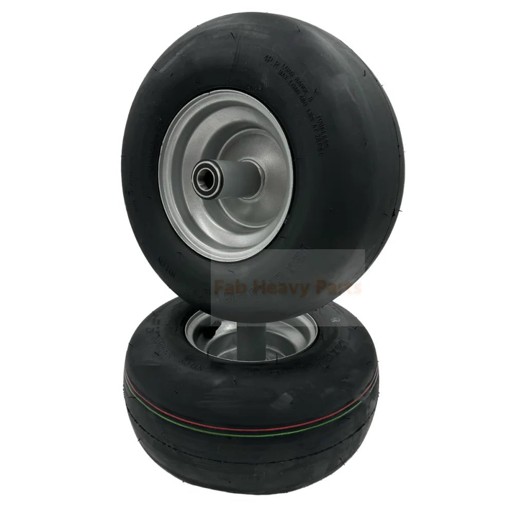 Set of 2 Tire 13x6.50 - 6 Wheels Fits for Hustler 604717 - Fab Heavy Parts