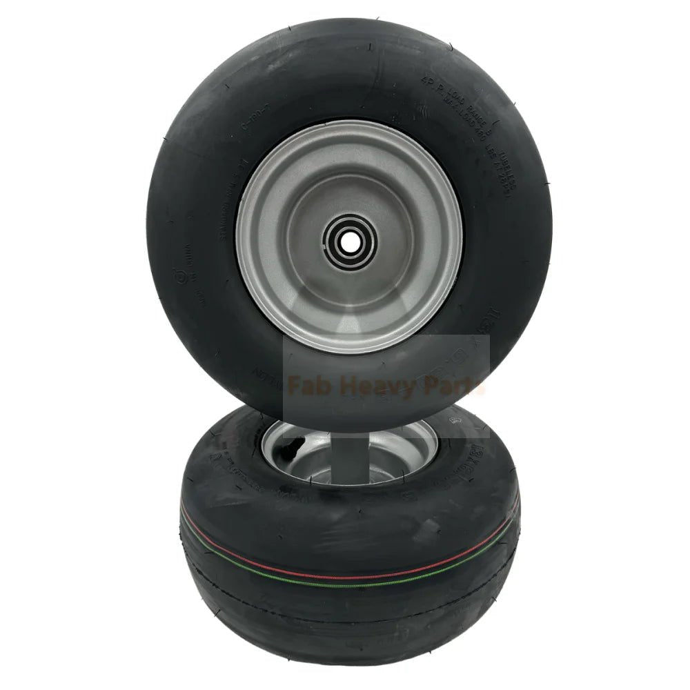 Set of 2 Tire 13x6.50 - 6 Wheels Fits for Hustler 604717 - Fab Heavy Parts