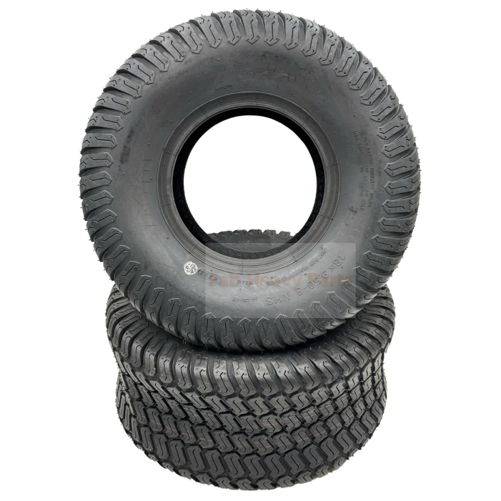 Set of 2 - Tire 18x9.50 - 8 4 Ply Turf Tire - Fab Heavy Parts