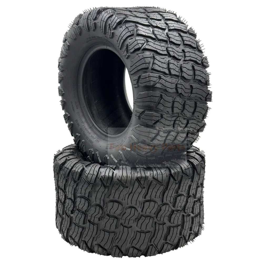 Set of 2 - Tire 20x10.00 - 10 4 Ply Reaper Turf Tire - Fab Heavy Parts
