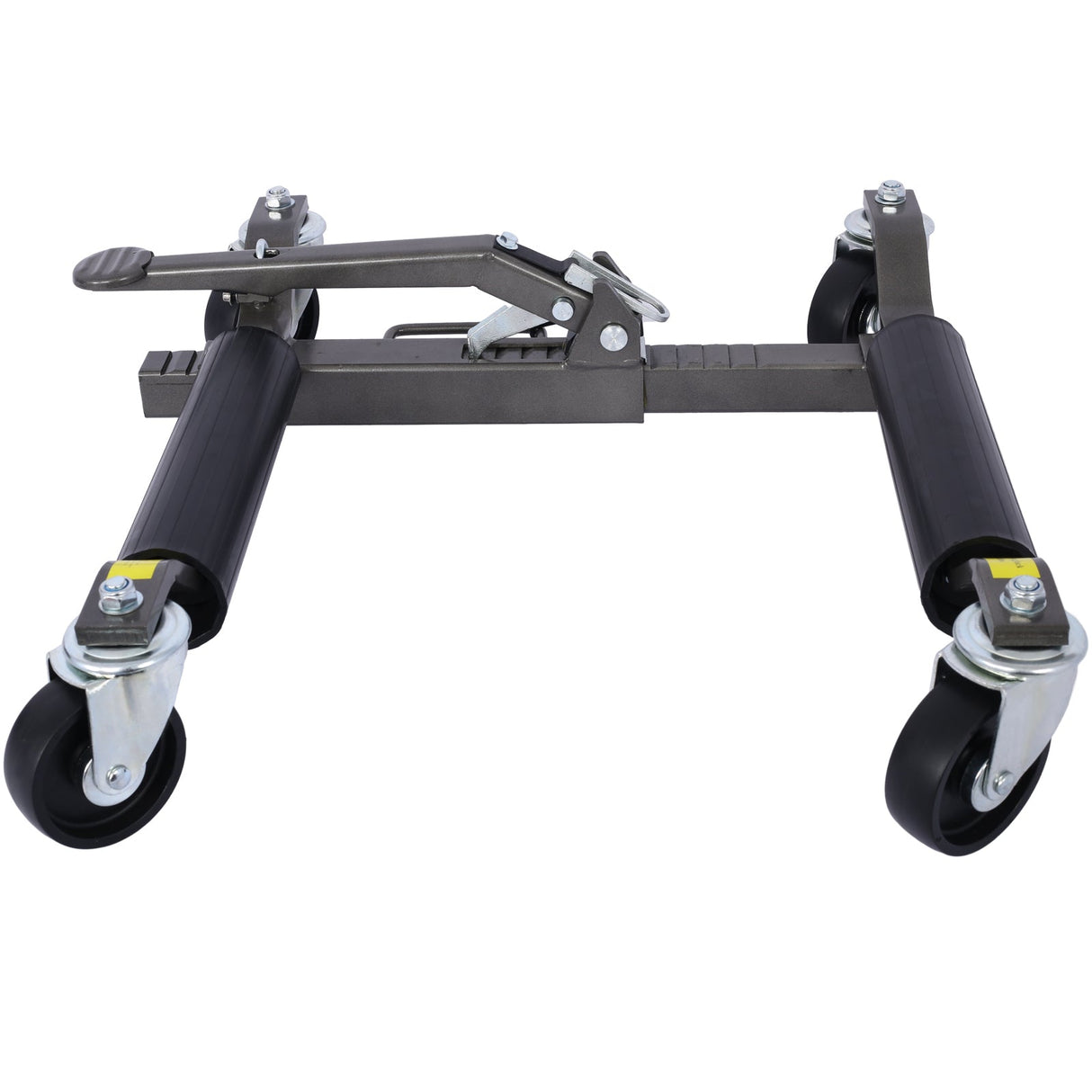 Set of 2 Wheel Dolly Car Skates Positioning Hydraulic Tire Jack Ratcheting Foot Pedal Lift 1,250lbs Capacity - Fab Heavy Parts