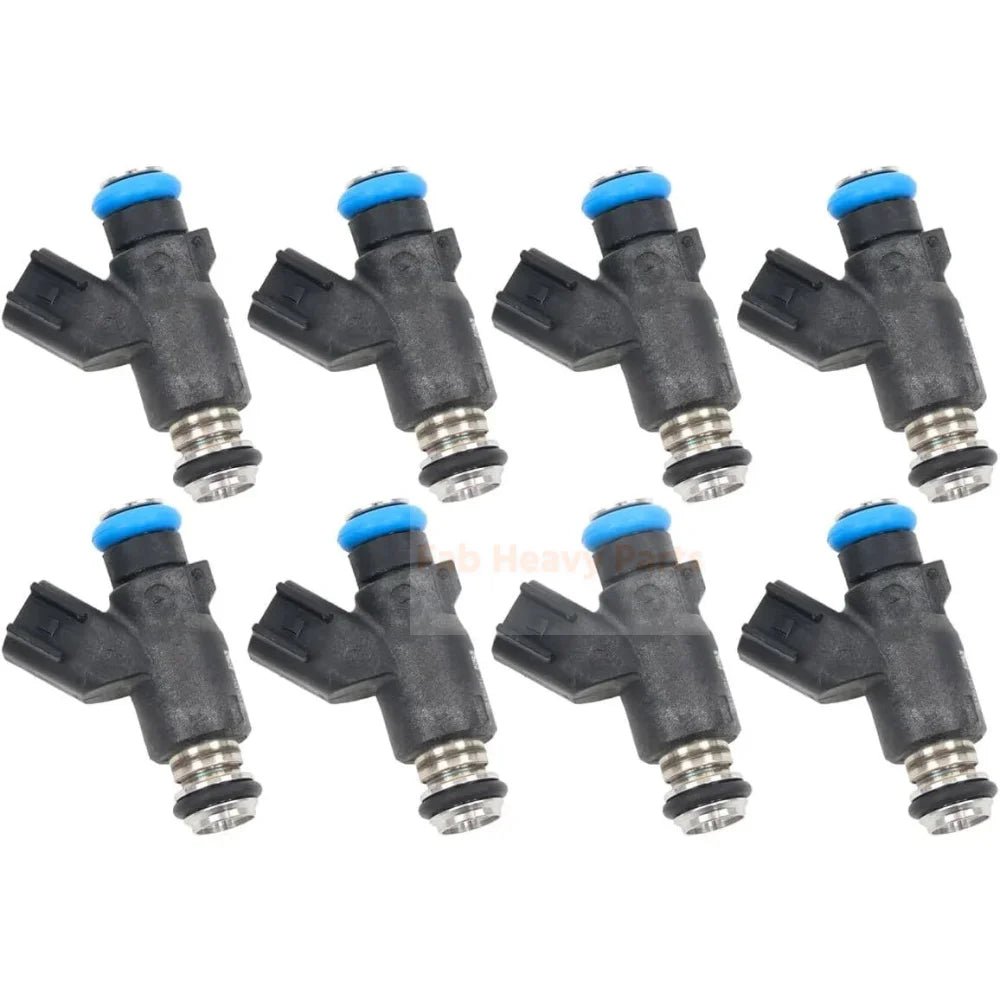 Set of 8 50lb/hr Truck Fuel Injectors L96 Flex Fuel 46mm Injectors 12613412 Fits for GM V8 Engines - Fab Heavy Parts