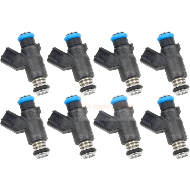 Set of 8 50lb/hr Truck Fuel Injectors L96 Flex Fuel 46mm Injectors 12613412 Fits for GM V8 Engines - Fab Heavy Parts