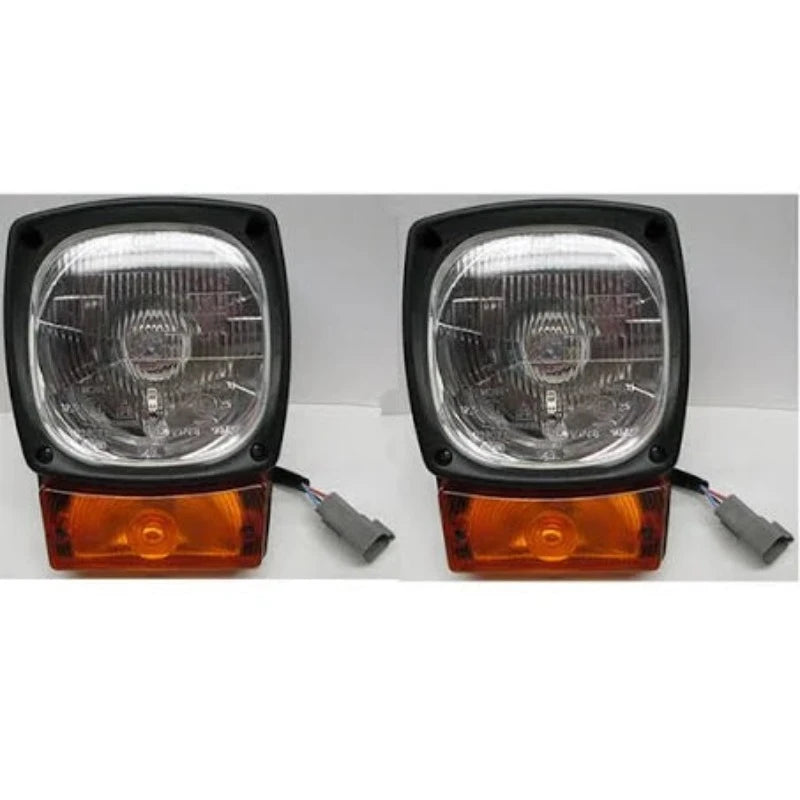 2 Piece Headlight 3E-7587 3E7587 Fits for Caterpillar CAT Engine 3114 3116 C4.4 Loader 914G 924F 928G 924G 924GZ