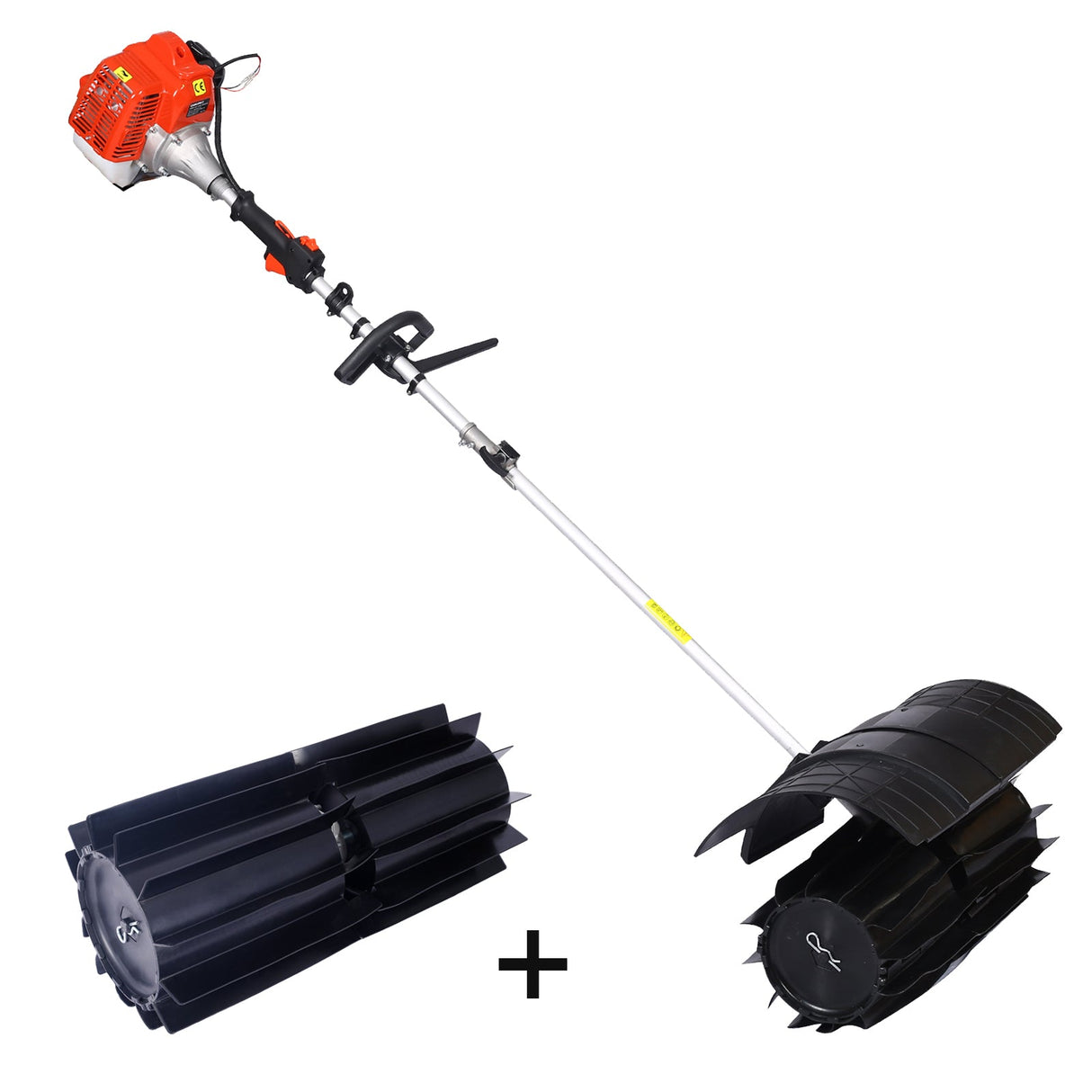 Snow Sweeper Gasoline Powered Paddle Pro 52CC 2 Stroke with 2 PCS Paddle 27.2x10.4" EPA - Fab Heavy Parts