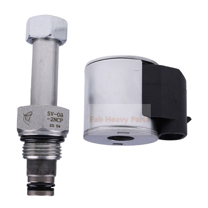 Solenoid Valve AT195142 Fits for John Deere Engine 6068 4045 Loader 310G 310SJ 315SJ 325J 710G 710J - Fab Heavy Parts