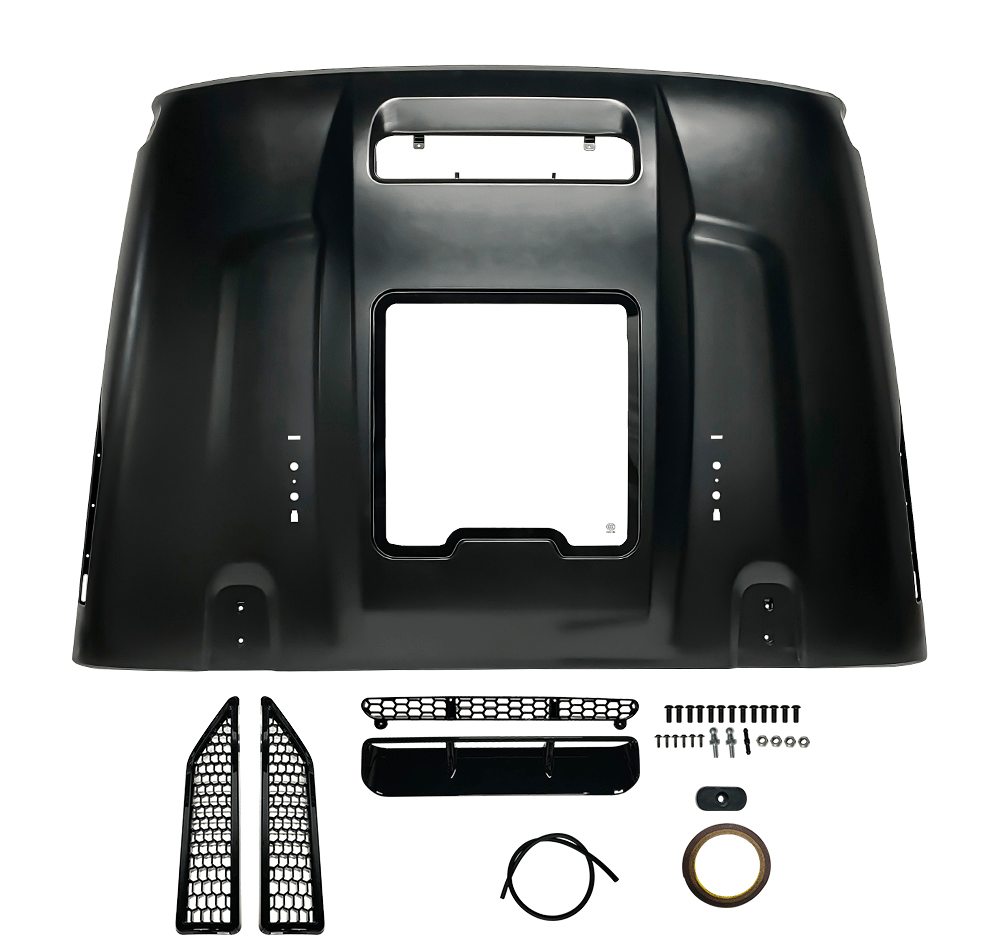 Space - Capsule Style Hood/Heat Dispersion Hood Fits for 2018 - 2023 Jeep Wrangler JL JLU & 2020 - 2023 Gladiator JT (Not for Mojave&392 Model) - Fab Heavy Parts