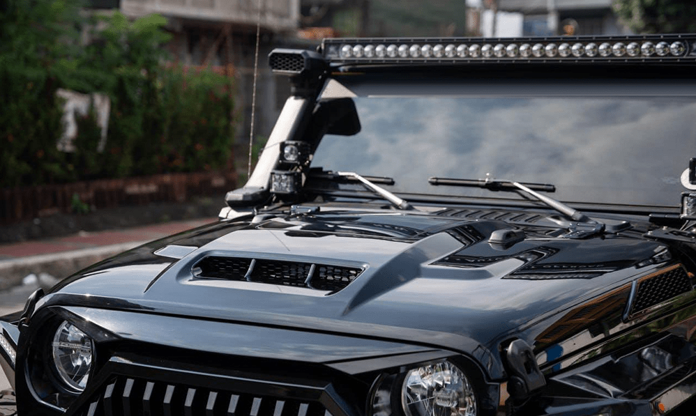 Space - Capsule Style Hood/Heat Dispersion Hood Fits for 2018 - 2023 Jeep Wrangler JL JLU & 2020 - 2023 Gladiator JT (Not for Mojave&392 Model) - Fab Heavy Parts