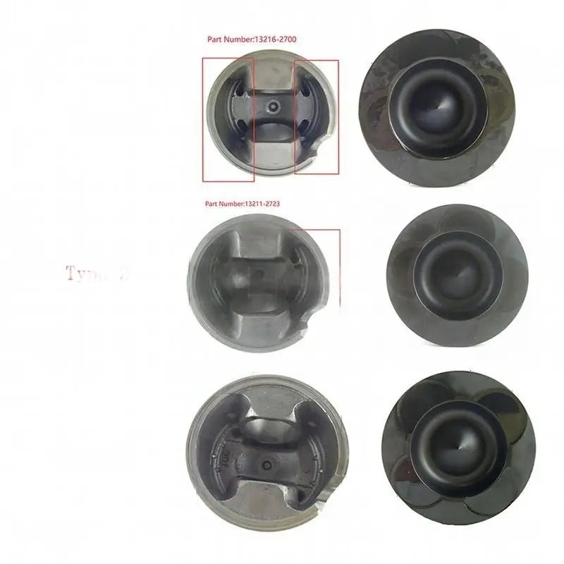STD Piston Kit with Ring for Hino Engine P11C P11CT - Fab Heavy Parts