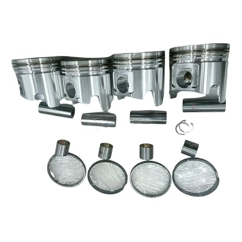 STD Piston Kit With Rings 129005-22080 for Yanmar 4TNV88 Komatsu 4D88E Engine - Fab Heavy Parts