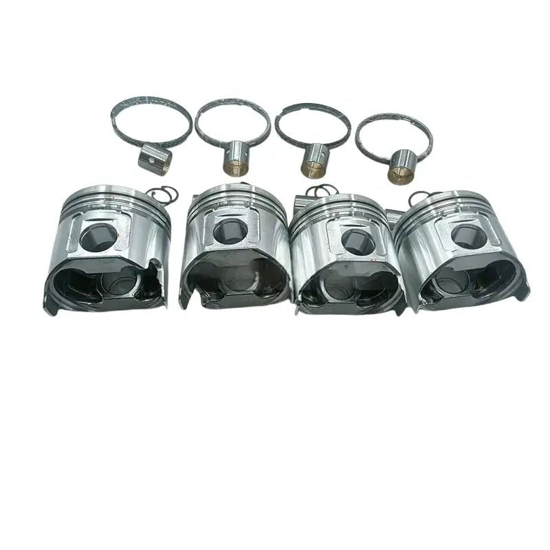 STD Piston Kit With Rings 129005-22080 for Yanmar 4TNV88 Komatsu 4D88E Engine - Fab Heavy Parts