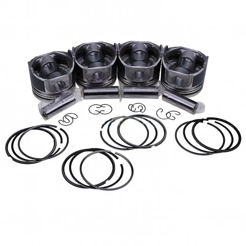 STD Piston Set 16060-21110 for Kubota Engine V1505 Excavator KX41-2 KX61-2 KX71-3 KX91-2 Tractor B2400D B2410HSE B2630HSD
