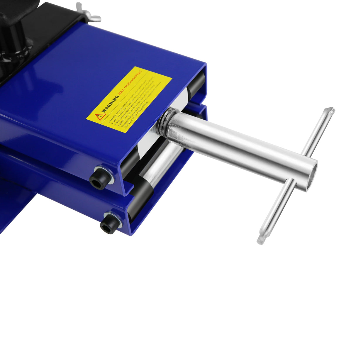 Steel Motorcycle ATV Scissor Lift Jack Crank Hoist Stand with Saddle and Safety Pins 1100 lbs - Fab Heavy Parts