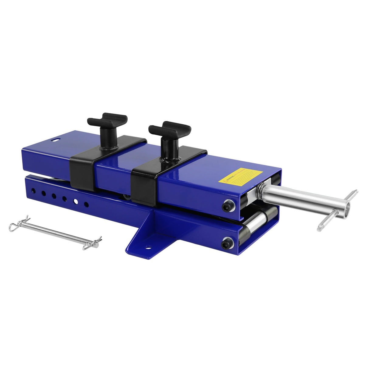 Steel Motorcycle ATV Scissor Lift Jack Crank Hoist Stand with Saddle and Safety Pins 1100 lbs - Fab Heavy Parts