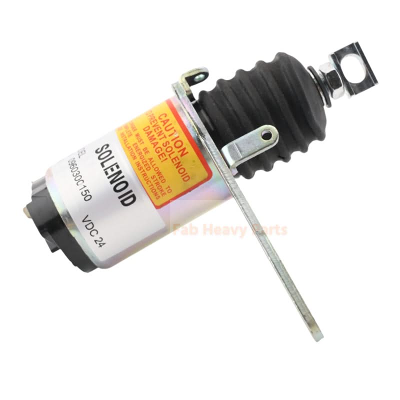 Stop Solenoid 0960300150 096030 - 0150 for Mitsubishi S4S S6S L3E, 24V - Fab Heavy Parts