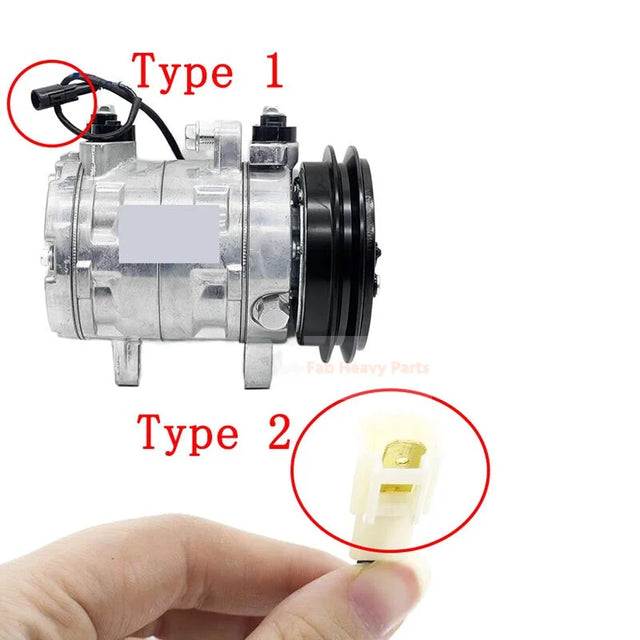 SVO7E A/C Compressor 447260-5781 se ajusta al tractor Kubota M108S M5040 M7040 M8540 M9540