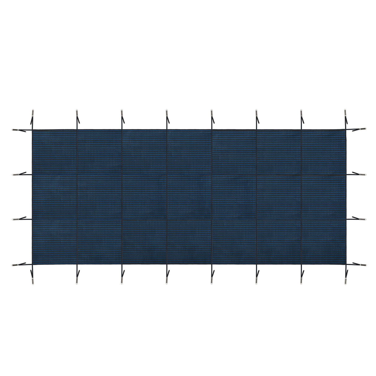 Swimming Pool Safety Cover Fits 25x45ft Rectangular Underground and Inground Swimming Pools Triple Stitched High Strength Mesh PP Abrasion Resistant - Blue Mesh - Fab Heavy Parts