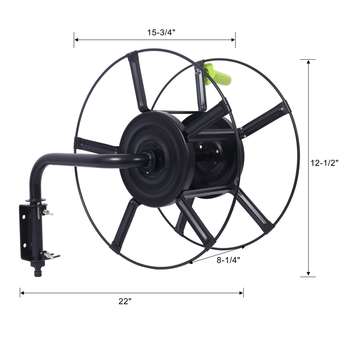 Swivel Hose Reel Wall Mount 180 Degree Pivot Hanger Great Heavy Duty Steel - Fab Heavy Parts