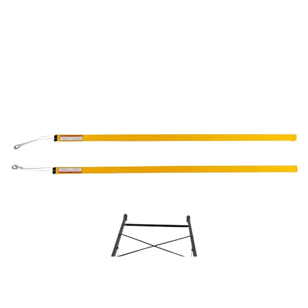 Tailgate Utility Trailer Gate Liftgate Ramp Lift 2 Sided Lift Assist System - Yellow - Fab Heavy Parts
