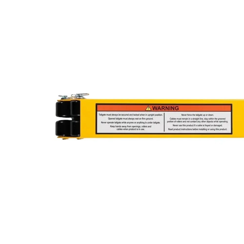 Tailgate Utility Trailer Gate Liftgate Ramp Lift 2 Sided Lift Assist System - Yellow - Fab Heavy Parts