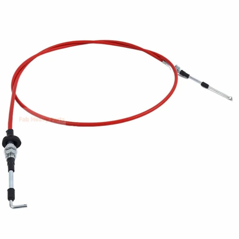 Throttle Cable Bent End Fits for Case Backhoe Loader 580 590 Series 2 3 Replaces 87340753 - Fab Heavy Parts