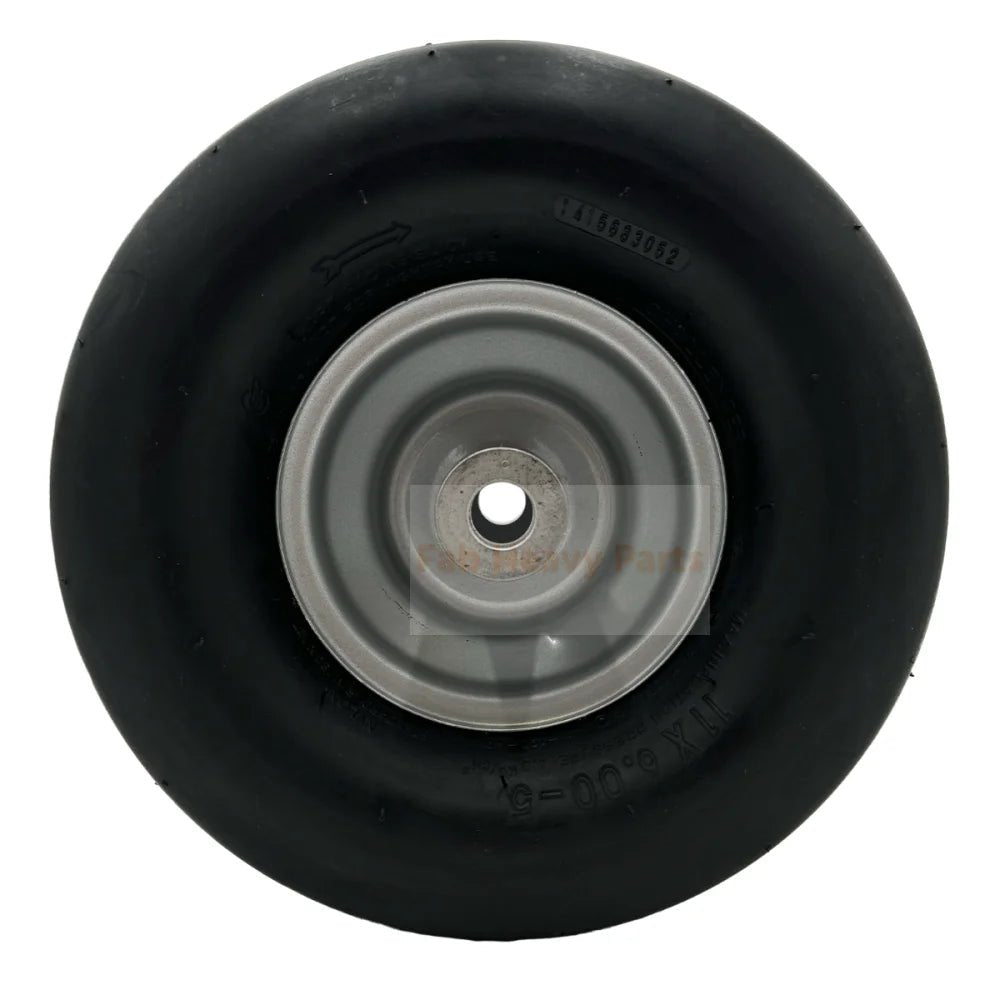 Tire 11x6.00 - 5 Wheel Assembly - 5 - 7/8 Symmetrical Hub with 3/4 Inch Axle - Fab Heavy Parts