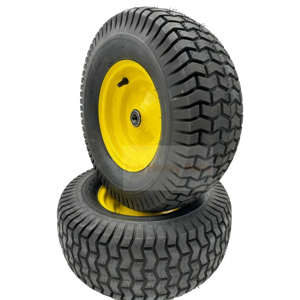 Tire 16x6.50 - 8 Lawn Mower Wheels Set of 2 Fits on 3/4 Inch Axle - Fab Heavy Parts