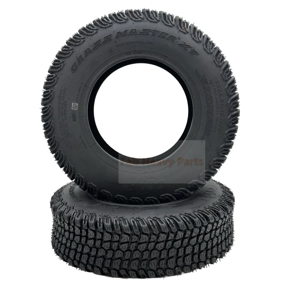 Tire 20x6.50 - 10 4 Ply Grass Master XT Tire - Set of 2 - Fab Heavy Parts