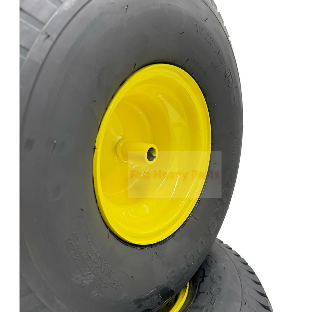 Tire 20x8.00 - 8 Turf Tire & Wheel - Set of 2 - Fits on 3/4 Inch Axle - Fab Heavy Parts
