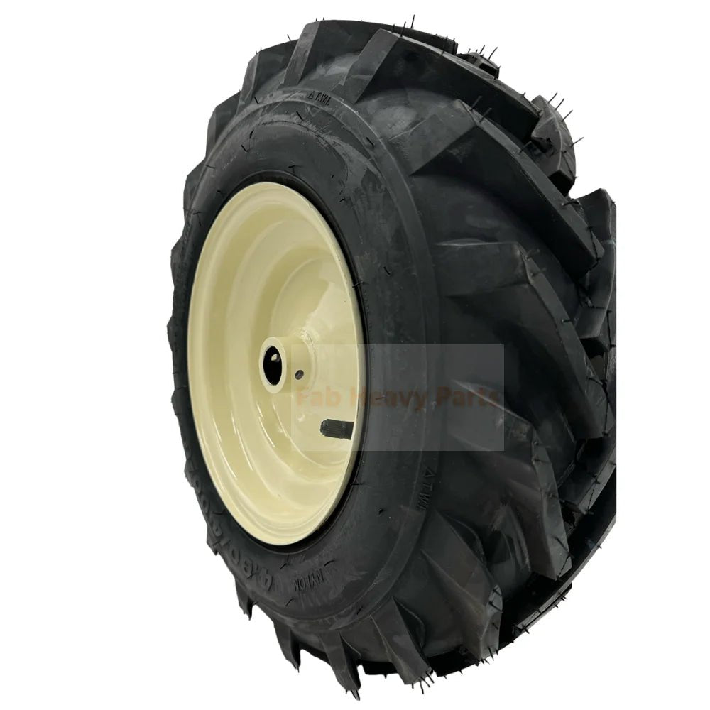 Tire 4.80x4 - 8 Tiller Wheel 1" Axle Fits for Cub Cadet for Troy - Bilt - Fab Heavy Parts
