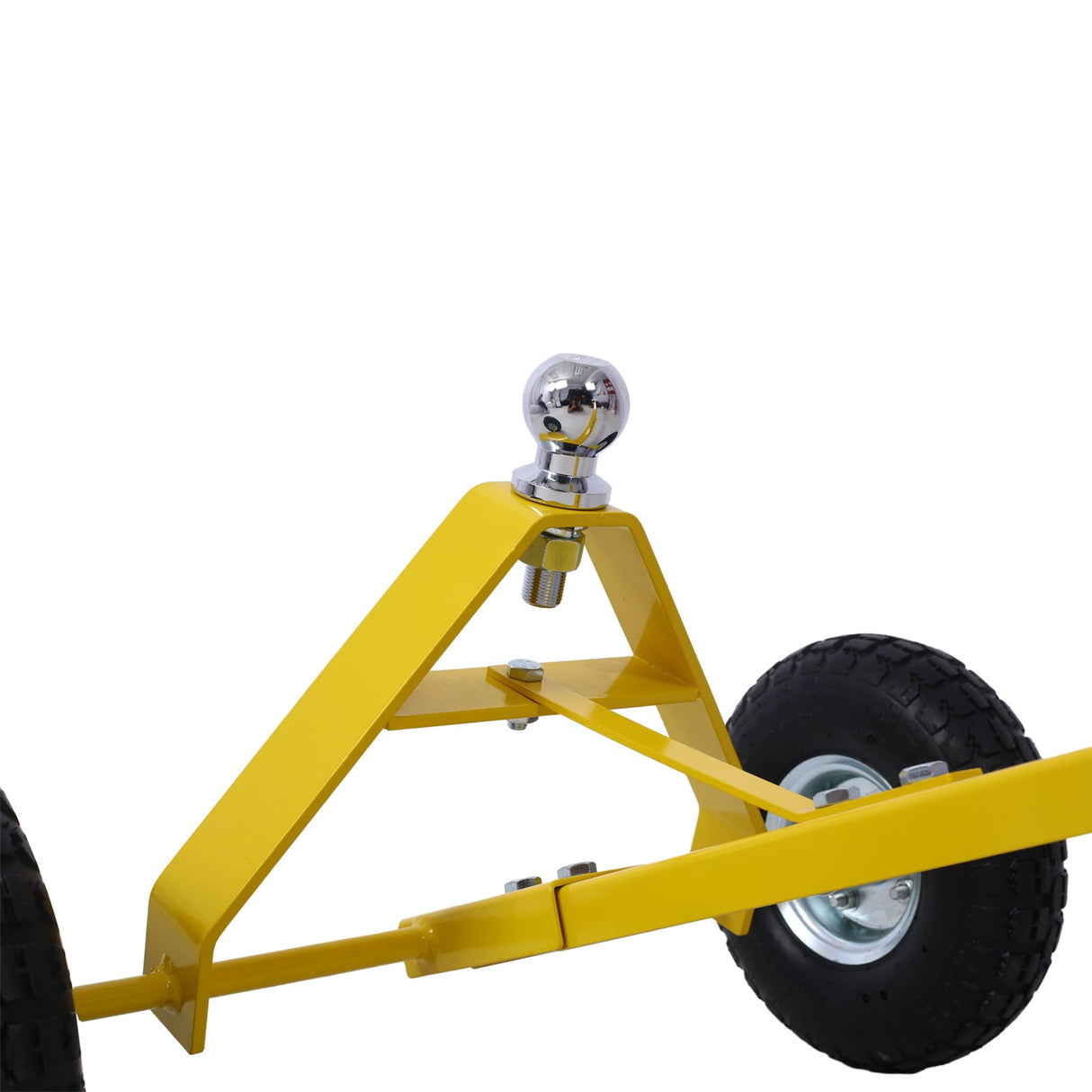 Trailer Dolly with Pneumatic Tires 600 Lb. Maximum Capacity Yellow - Fab Heavy Parts