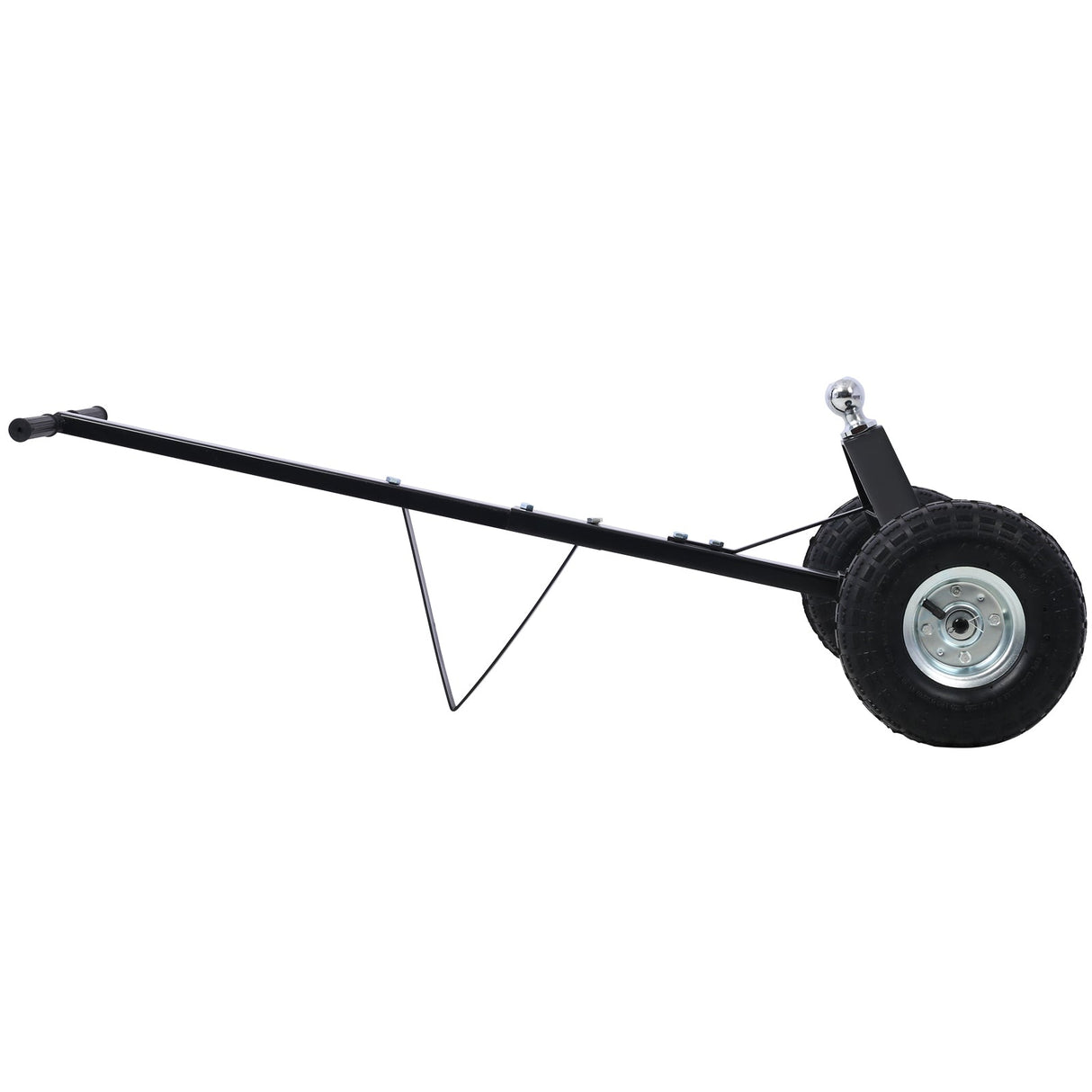 Trailer Dolly with Pneumatic Tires 600 Lb. Maximum Tongue Weight Capacity - Black - Fab Heavy Parts