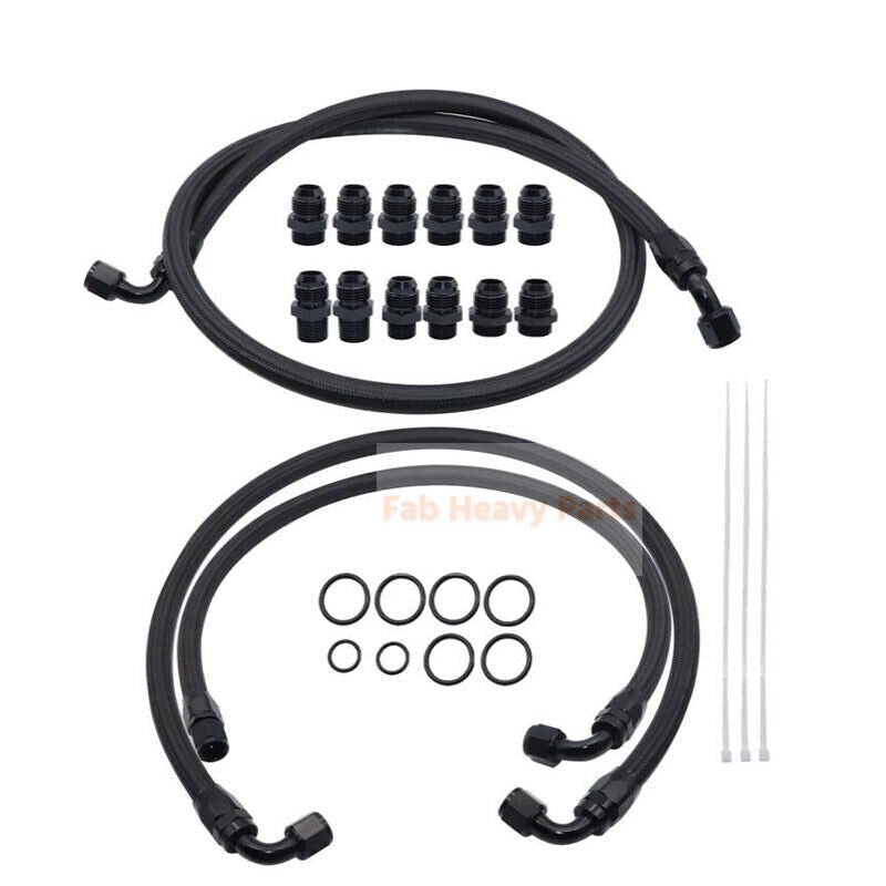 Transmission Cooler Lines Kit 21101404 Fits for Duramax LB7 LLY 6.6L Chevrolet GMC - Fab Heavy Parts