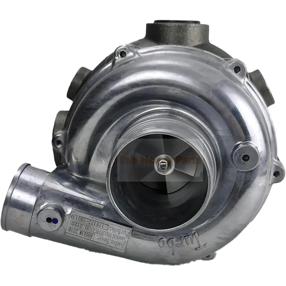 Turbo RHC61W Turbocharger 119171 - 18010 VA240076 119171 - 18011 for Yanmar Engine 4LH - DTE 4LH - DTZ 4LH - HT 4LH - HTE 4LH - HTZ 4LH - HTZAY 4LH - STE 4LH - TE - Fab Heavy Parts