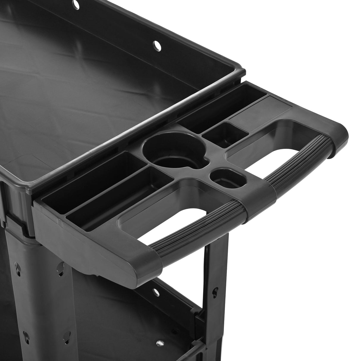 Two - Shelf Utility Cart with Wheels 600 LBS Capacity Rolling Utility & Tool Carts with Locking Wheels - Fab Heavy Parts