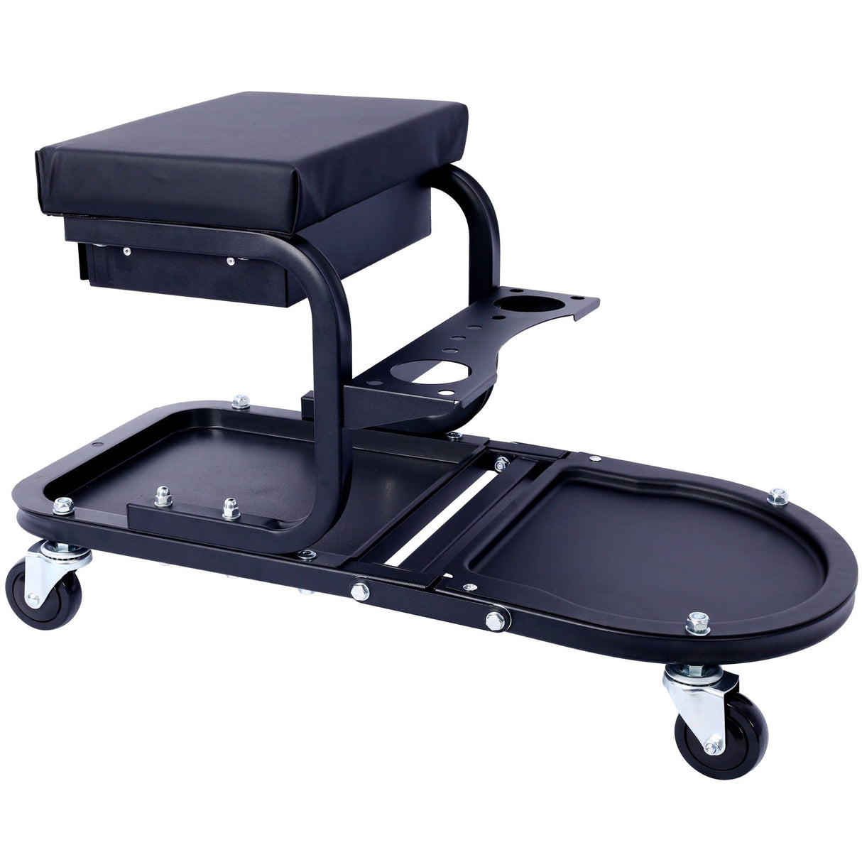 Ultimate Rolling Detailing & Utility Cart 15' 1/2" x 8' 3/4" x 18' 1/2" Black - Fab Heavy Parts