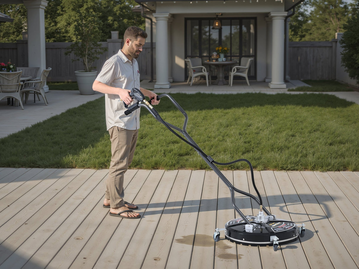 Universal 22" Industrial Plastic Cover Pressure Washer Surface Cleaner for Hot and Cold Water Machine - Fab Heavy Parts